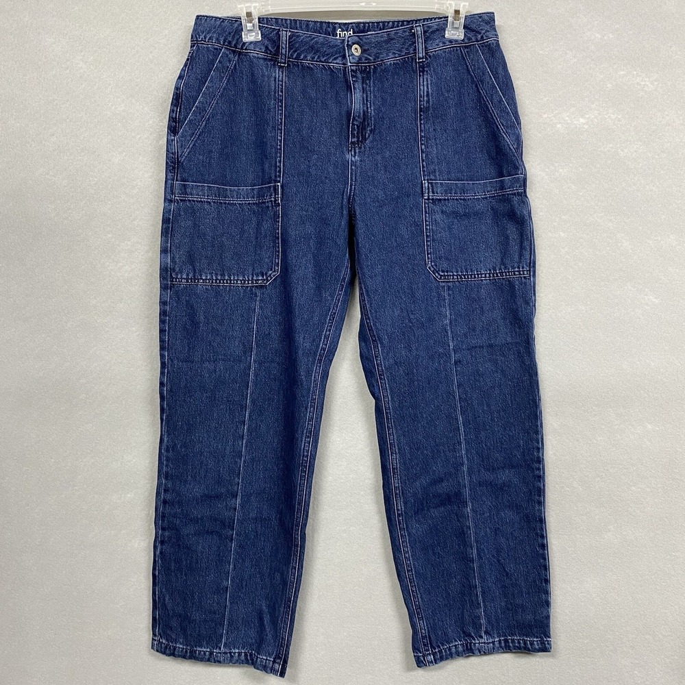 find. Mens W36 Cargo Jeans Blue Straight 90s Y2K Utility Carpenter Denim